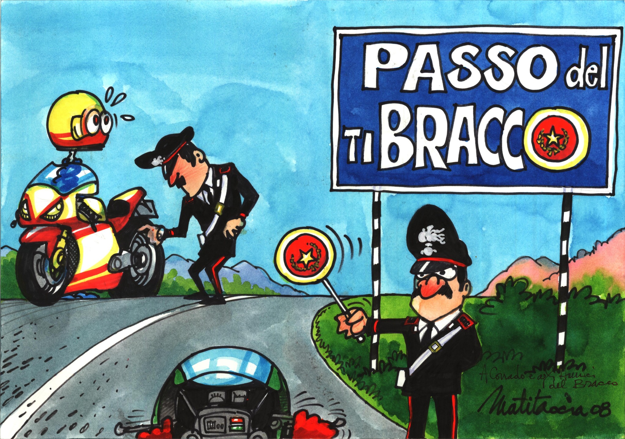 Illustrazione del Passo del Bracco